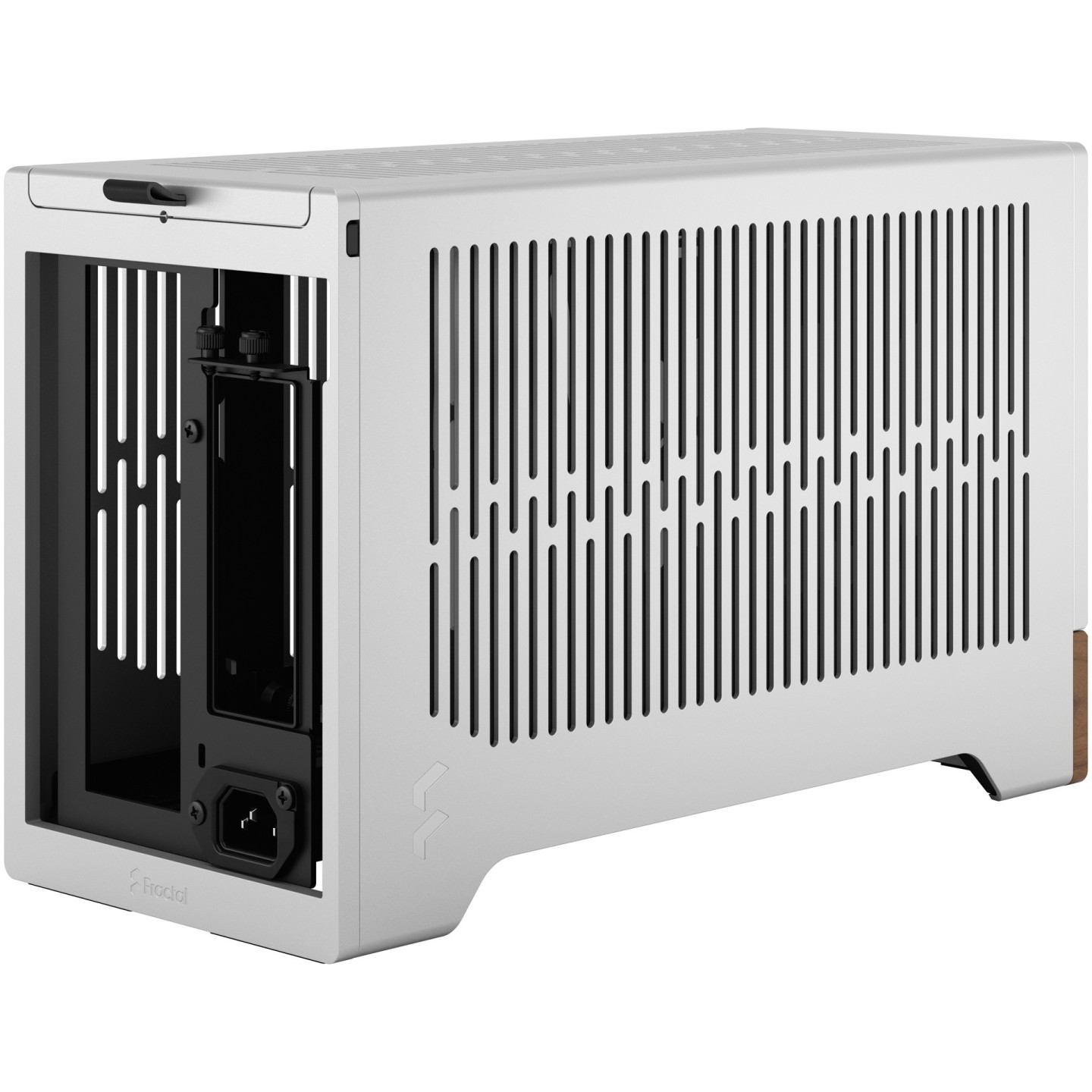 Fractal Design Terra Mini-ITX SFF Case - Silver Aluminium/Walnut (Boxed) — Buy in Cyprus with Fast Delivery