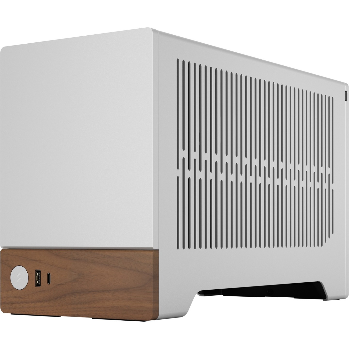 Fractal Design Terra Mini-ITX SFF Case - Silver Aluminium/Walnut (Boxed) — Buy in Cyprus with Fast Delivery