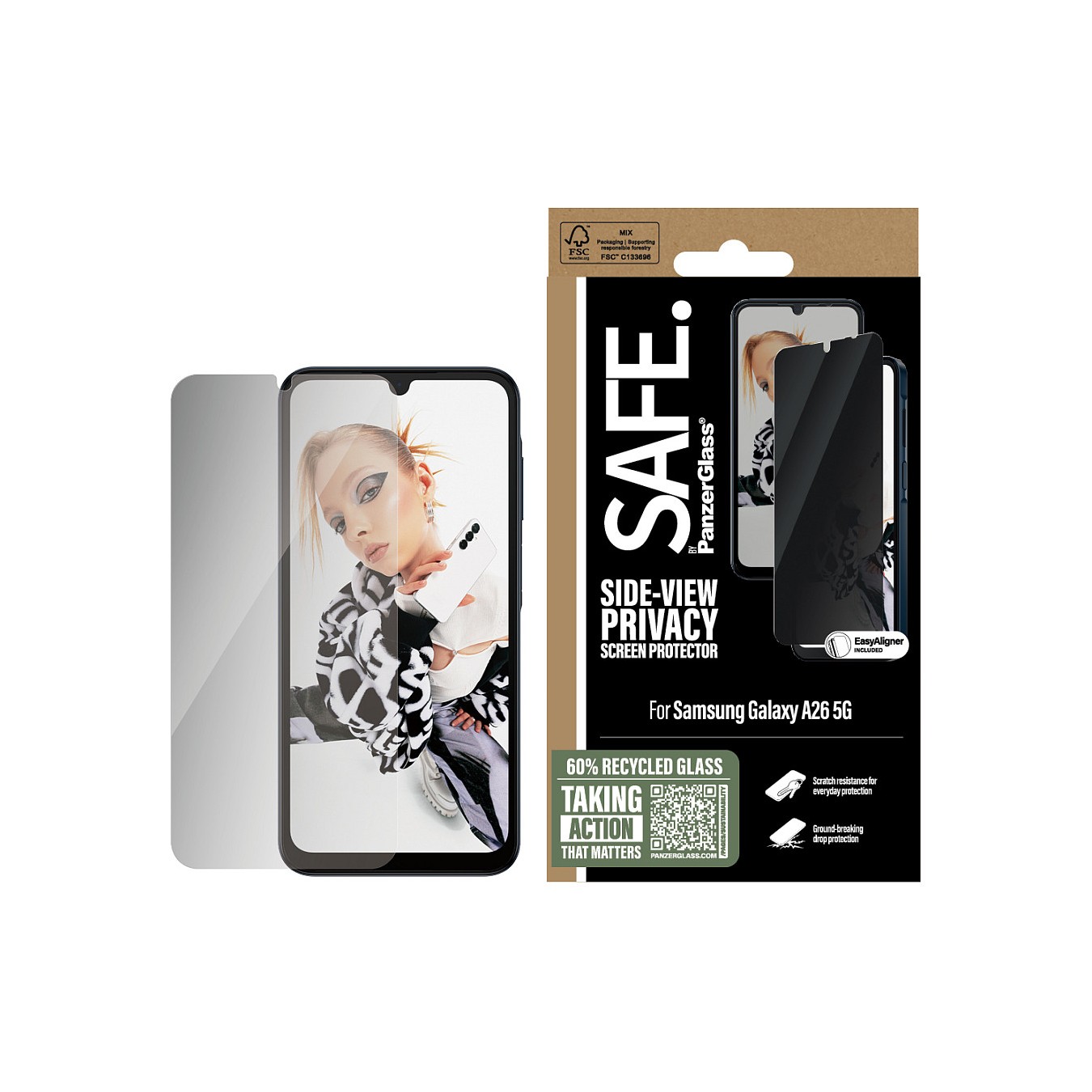 Buy SAFE. Privacy Screen Protector Samsung Galaxy A26 5G in Cyprus, Nicosia, Limassol, Larnaka, Pafos