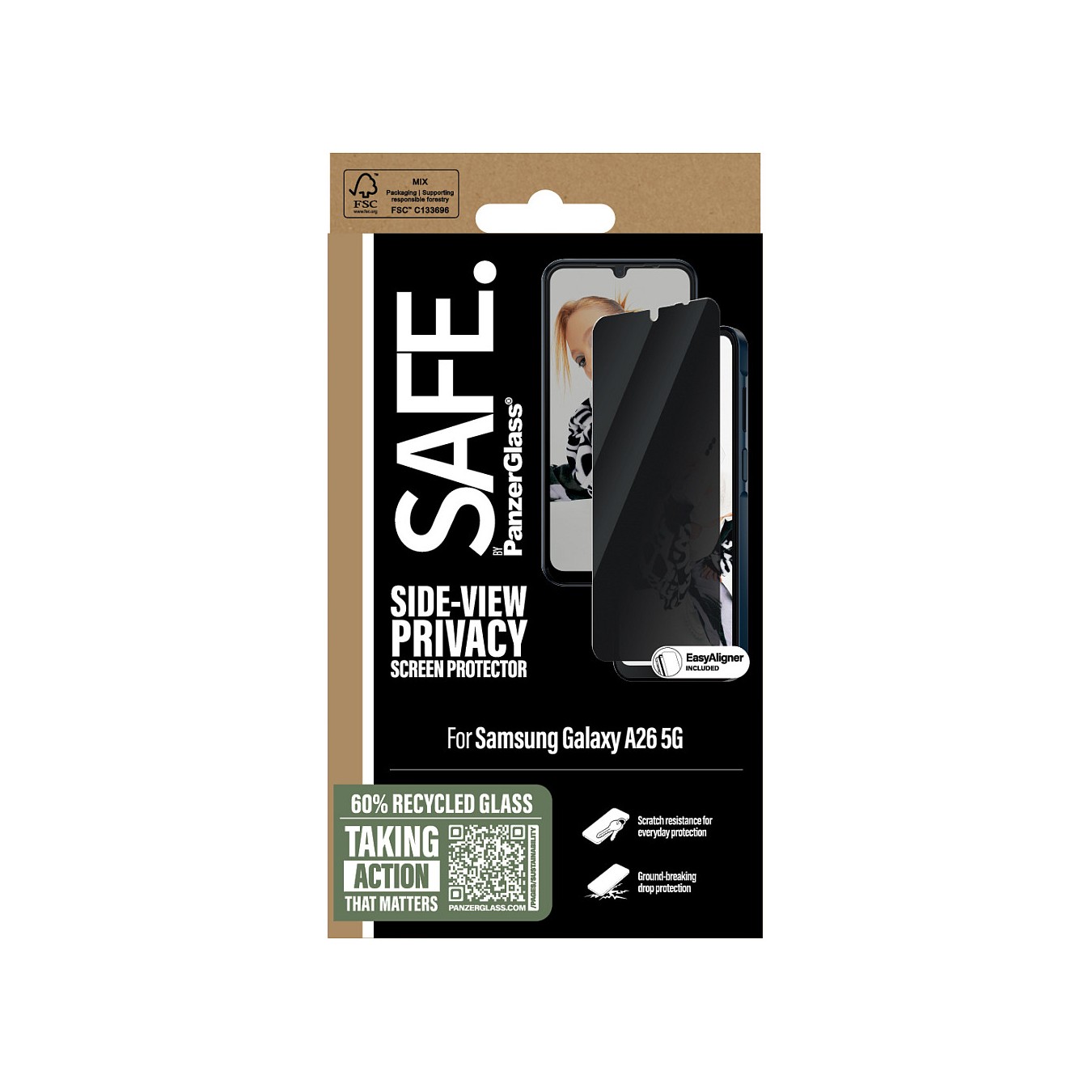 Buy SAFE. Privacy Screen Protector Samsung Galaxy A26 5G in Cyprus, Nicosia, Limassol, Larnaka, Pafos