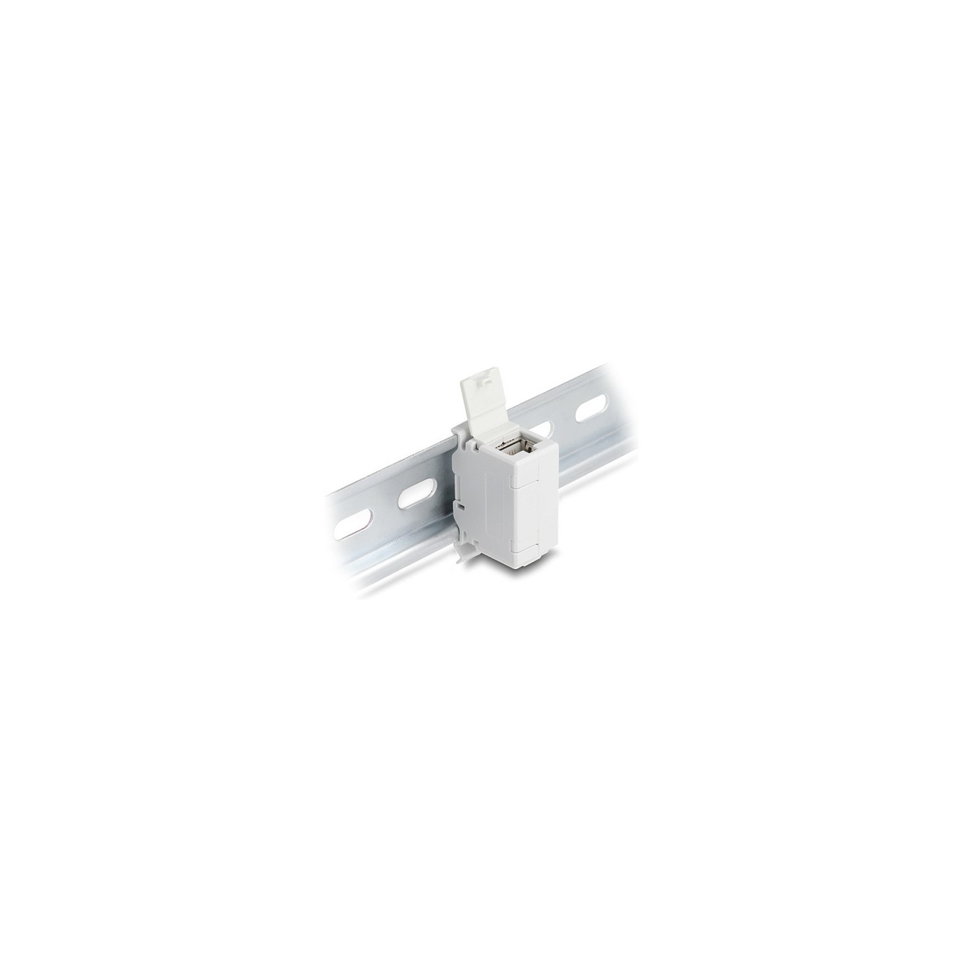 Buy RJ45 Kupplung Cat.6A Buchse zu Buchse mit Staubschutzklappe für Hutschienen Montage grau in Cyprus, Nicosia, Limassol, Larna