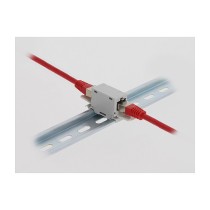 Buy RJ45 Kupplung Cat.6A Buchse zu Buchse mit Staubschutzklappe für Hutschienen Montage grau in Cyprus, Nicosia, Limassol, Larna