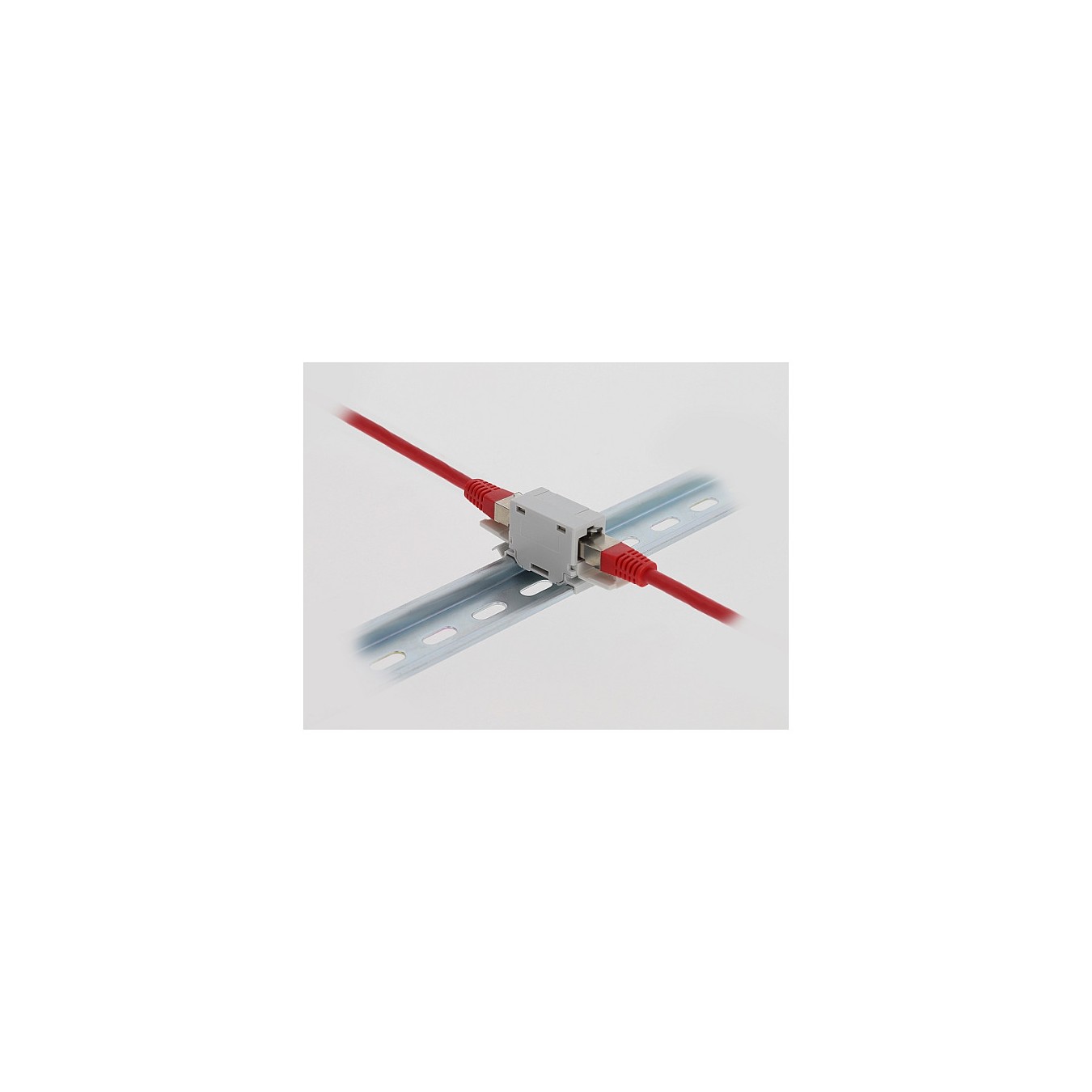 Buy RJ45 Kupplung Cat.6A Buchse zu Buchse mit Staubschutzklappe für Hutschienen Montage grau in Cyprus, Nicosia, Limassol, Larna