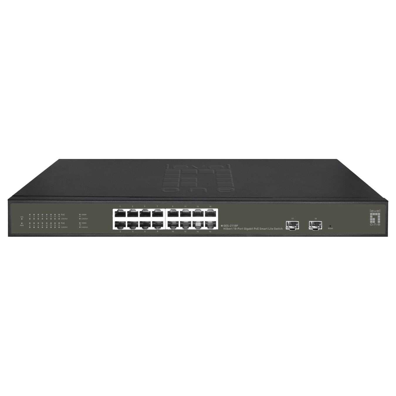 Buy Switch 16x GE GES-2118P 2xGSFP 19' 230W 16xPoE+ in Cyprus, Nicosia, Limassol, Larnaka, Pafos