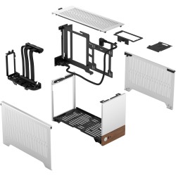 Fractal Design Terra Mini-ITX SFF Case - Silver Aluminium/Walnut (Boxed) — Buy in Cyprus with Fast Delivery