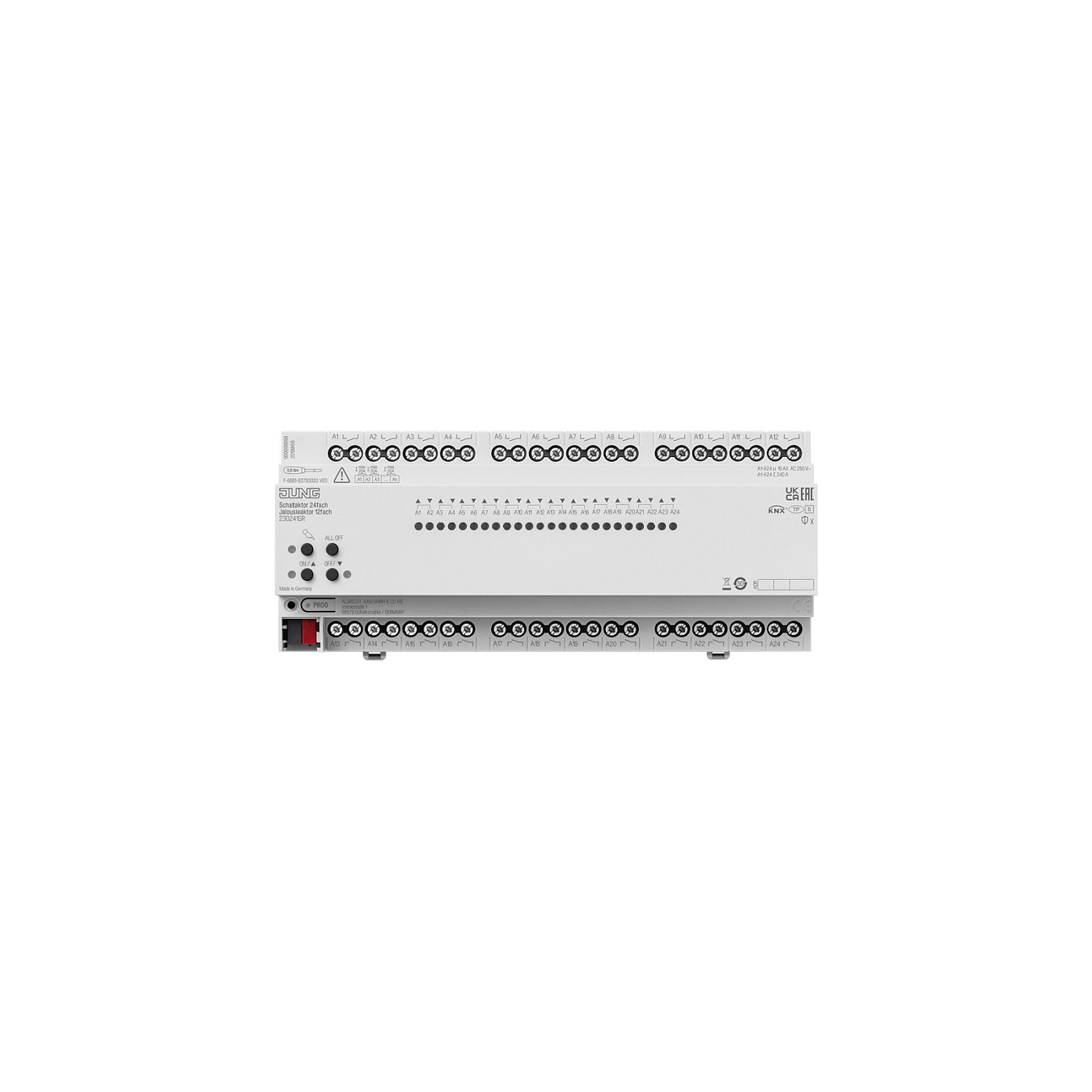 Buy Jung 230241SR KNX Schaltaktor 24f KNX Jalousieaktor in Cyprus, Nicosia, Limassol, Larnaka, Pafos