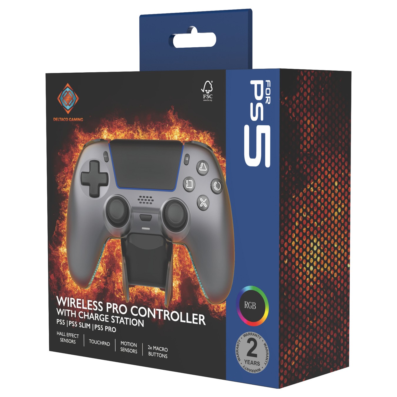 Buy Deltaco Controller inkl. Ladestation Wireless steelgray PS5 in Cyprus, Nicosia, Limassol, Larnaka, Pafos