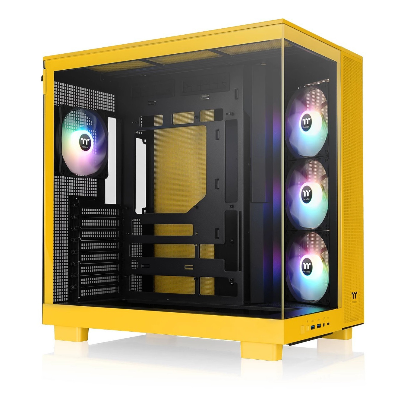 Thermaltake View 380 XL TG ARGB - Bumblebee Yellow Mid-Tower PC Case (ATX, mATX, Mini-ITX) — Buy in Cyprus with Fast Delivery