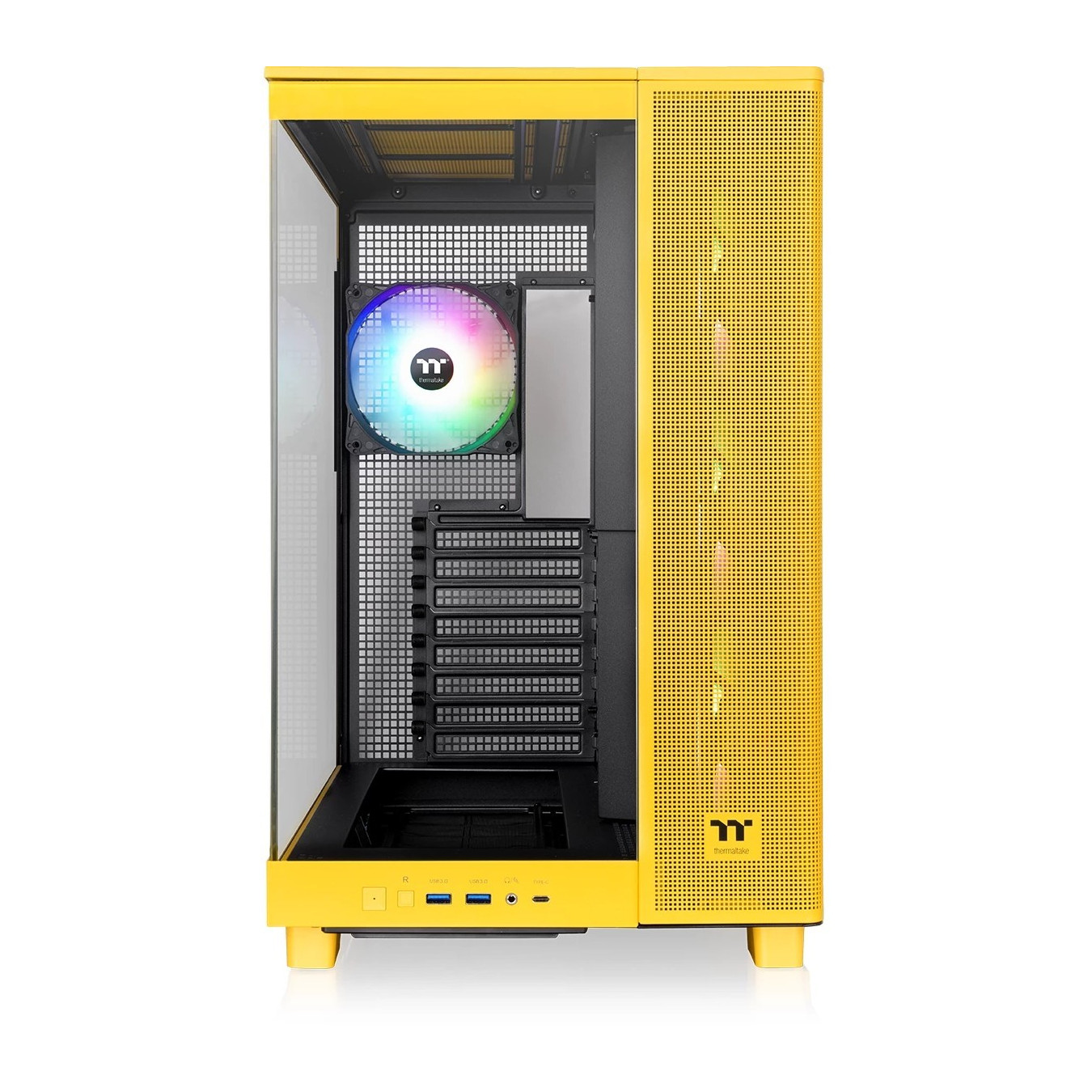 Thermaltake View 380 XL TG ARGB - Bumblebee Yellow Mid-Tower PC Case (ATX, mATX, Mini-ITX) — Buy in Cyprus with Fast Delivery