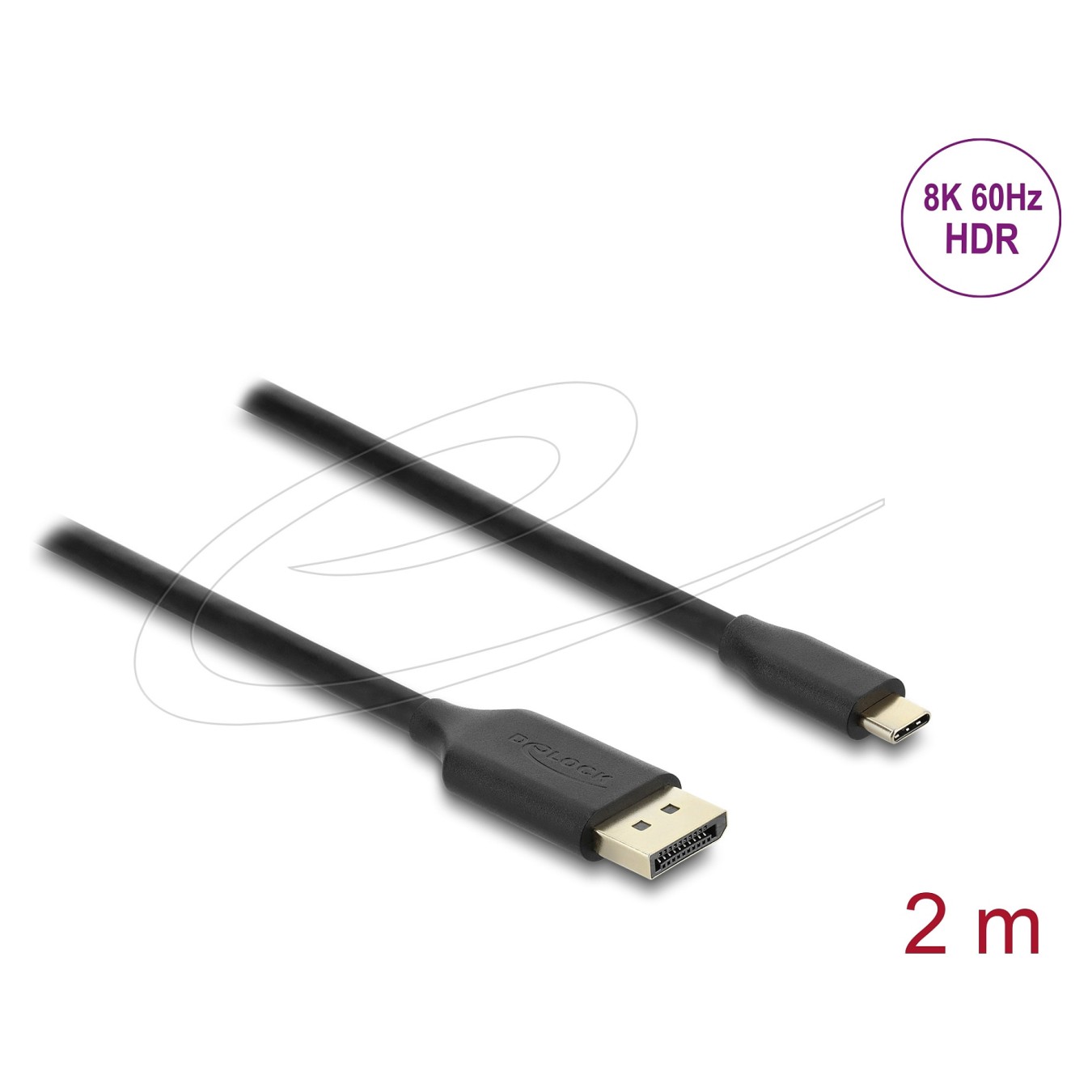 Buy Delock USB Type-CTM zu DisplayPort Kabel (DP Alt Mode) 8K 60 Hz mit HDR Funktion 2 m schwarz in Cyprus, Nicosia, Limassol, L