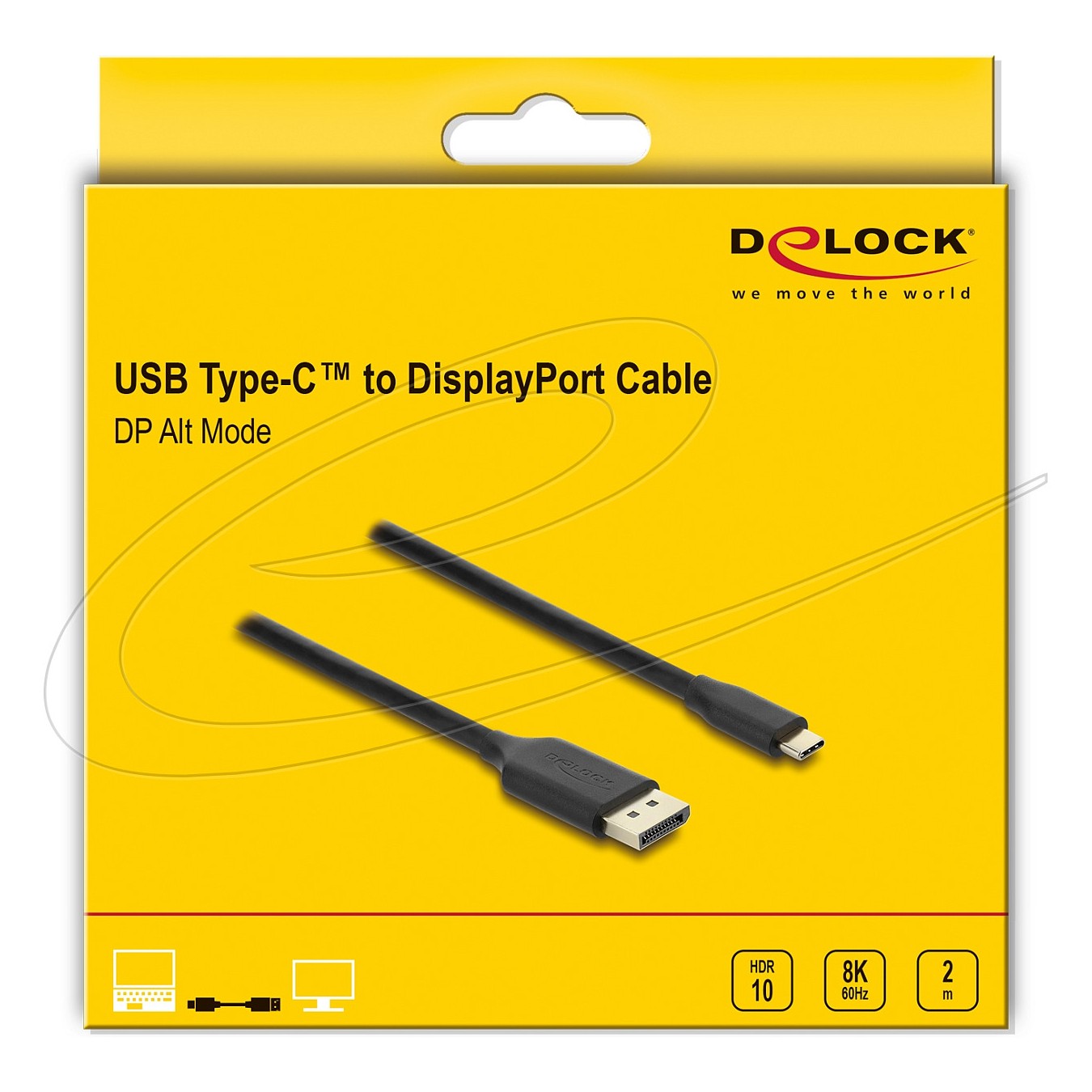 Buy Delock USB Type-CTM zu DisplayPort Kabel (DP Alt Mode) 8K 60 Hz mit HDR Funktion 2 m schwarz in Cyprus, Nicosia, Limassol, L