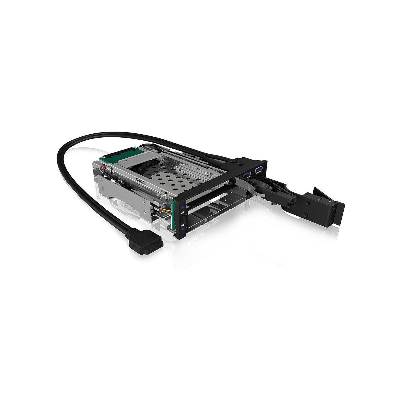 Buy ICY BOX Wechselrahmen, 1x 2,5'+1x 3,5' SATA SAS zu 2xSATA,für 5,25' Einschub, in Cyprus, Nicosia, Limassol, Larnaka, Pafos