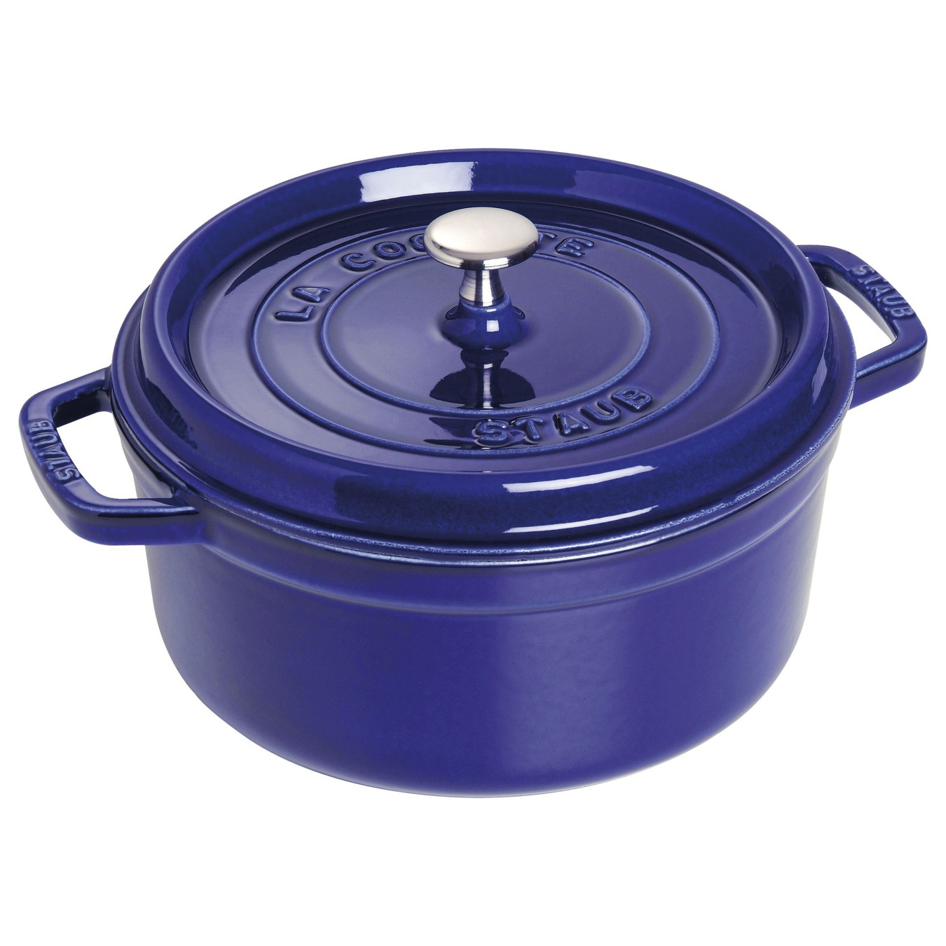 Buy Staub La Cocotte 24cm rund dunkelblau. Gusseisen in Cyprus, Nicosia, Limassol, Larnaka, Pafos