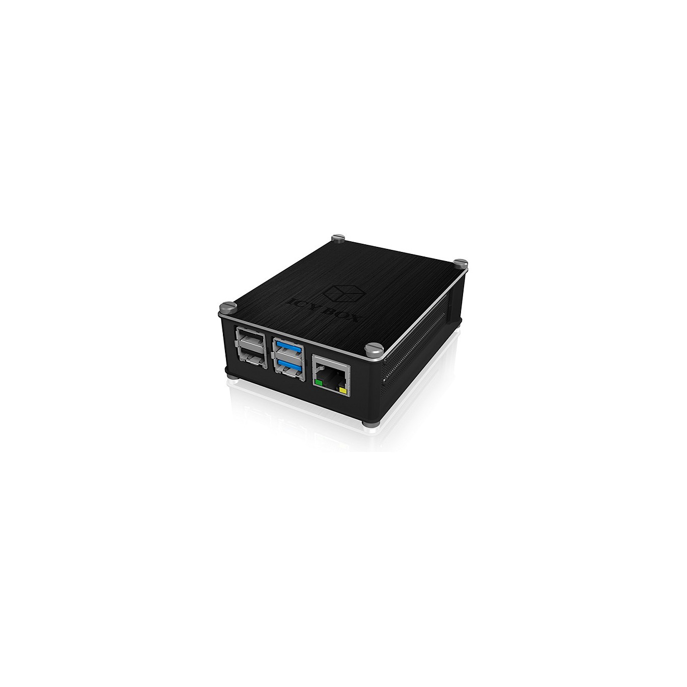 Buy ICY BOX Gehäuse für Raspberry Pi® 4, Aluminium Cover und Seitengitter in Cyprus, Nicosia, Limassol, Larnaka, Pafos