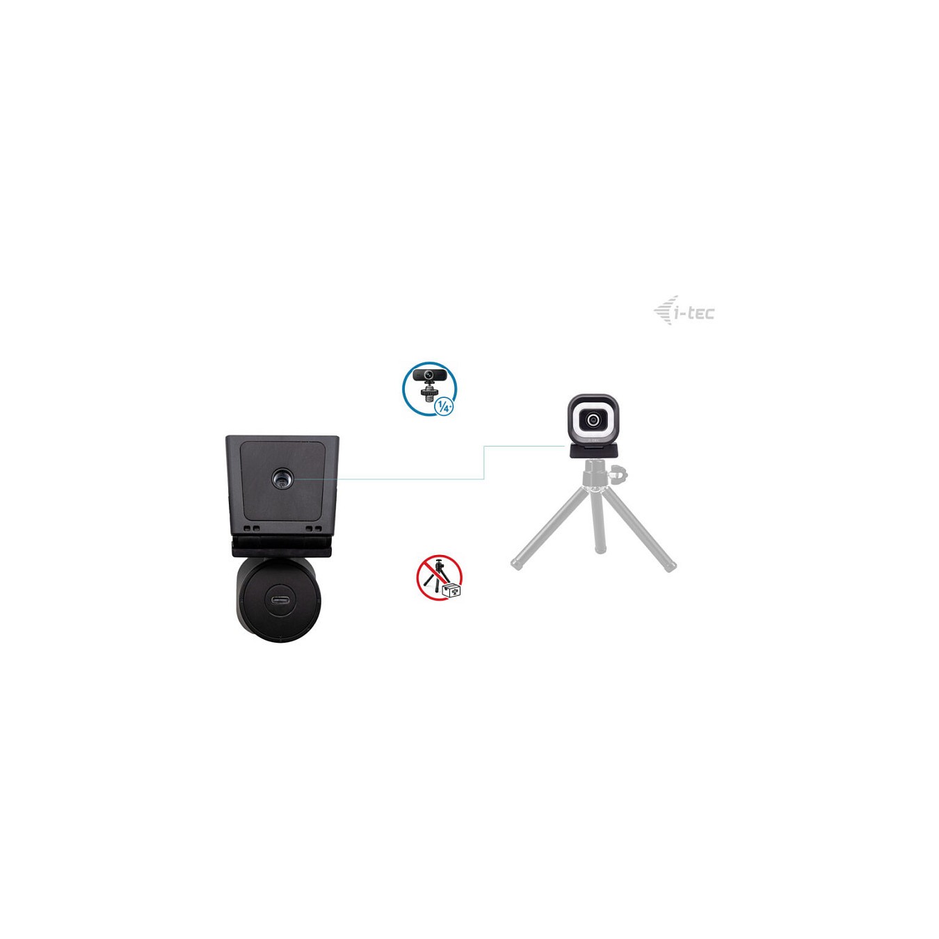 Buy I-TEC SOLOMON 700 STREAM 4K Webcam with Ring Light in Cyprus, Nicosia, Limassol, Larnaka, Pafos
