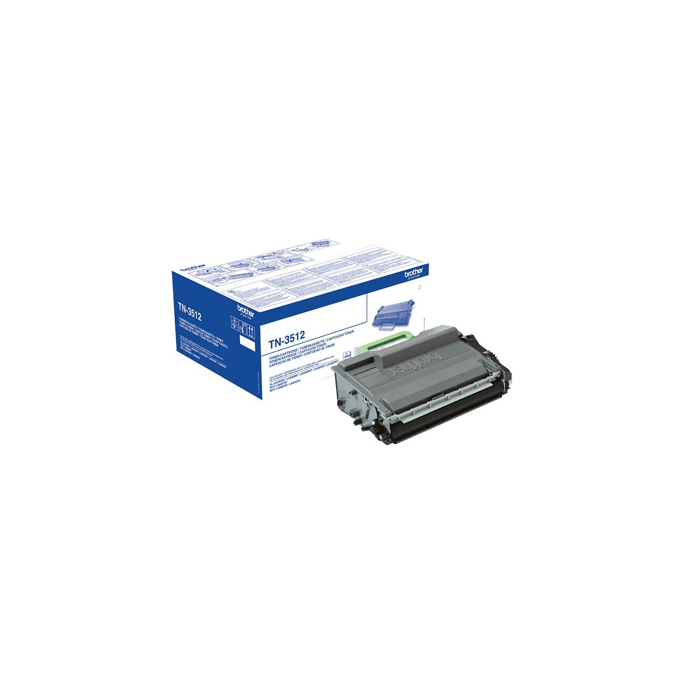 Buy Brother toner black HC plus TN-3512P in Cyprus, Nicosia, Limassol, Larnaka, Pafos