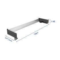 Buy 19? Hutschienenpanel zum Einbau horizontal oder vertikal 1HE Metall schwarz in Cyprus, Nicosia, Limassol, Larnaka, Pafos