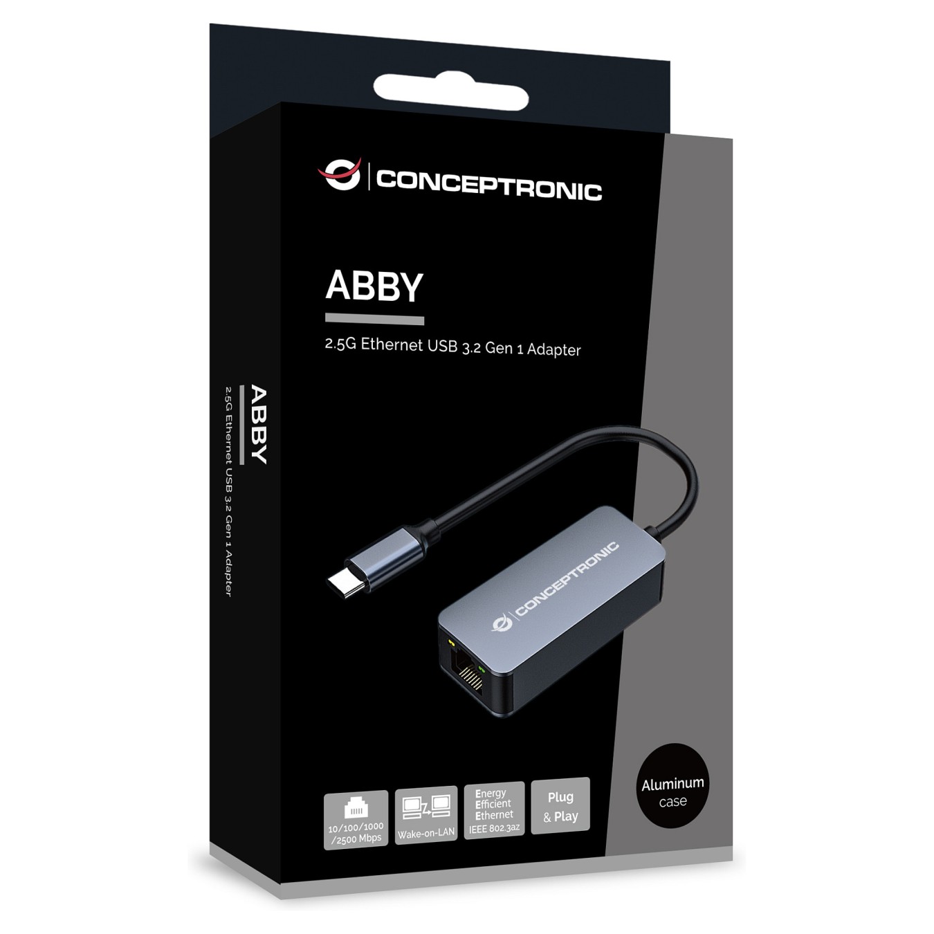 Buy CONCEPTRONIC Adapter USB-C3.2- to 2.5GbE WoL 5Gbs 0.14m sw in Cyprus, Nicosia, Limassol, Larnaka, Pafos