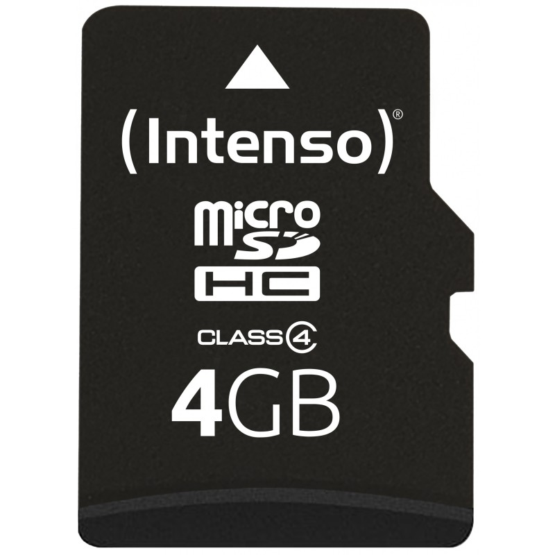 Buy Intenso microSDHC Card - 4GB (Model 3403450) - Black, Class 4, 20MB/s Read, ... in Cyprus, Nicosia, Limassol, Larnaka, Pafos
