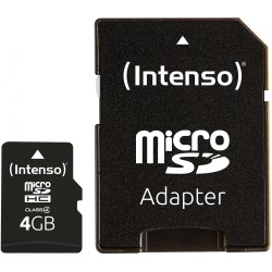 Buy Intenso microSDHC Card - 4GB (Model 3403450) - Black, Class 4, 20MB/s Read, ... in Cyprus, Nicosia, Limassol, Larnaka, Pafos