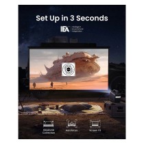 Buy (1920x1080) Anker Nebula Mars 3 DLP LED 1000-Lumen 16:9 HDMI USB Android TV Bluetooth Speaker Full HD Black in Cyprus, Nicos