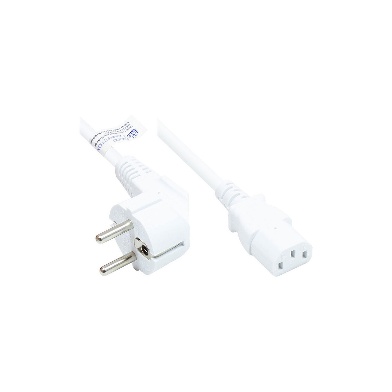 Buy Good Connections Schutzkontakt-Stecker gew.- C13 weiß 15m in Cyprus, Nicosia, Limassol, Larnaka, Pafos