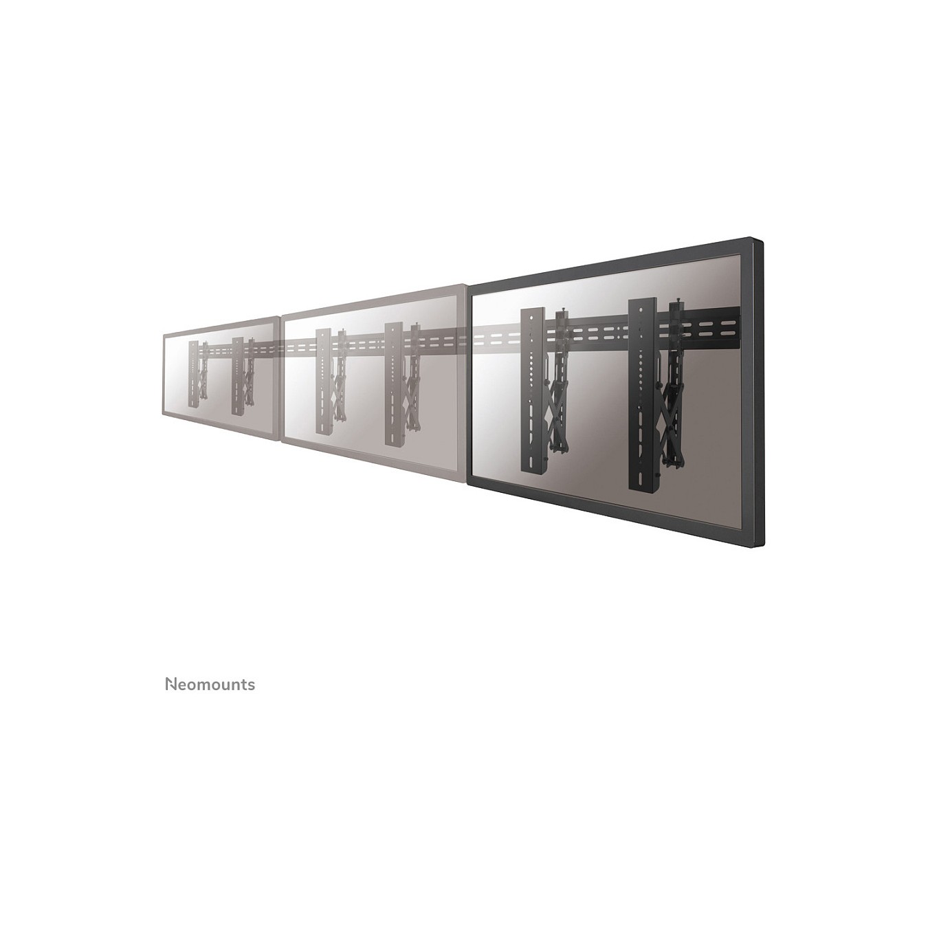 Buy NEOMOUNTS VW1000 Videowall Wandhalterung Fix 81,28-190,5cm 32-75Zoll max 50kg VESA bis 600x400 Abstand zur Wand 5-20c... in 