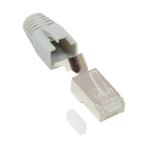 Buy Good Connections RJ45 Netzwerkstecker gesch. Cat.6A grau in Cyprus, Nicosia, Limassol, Larnaka, Pafos