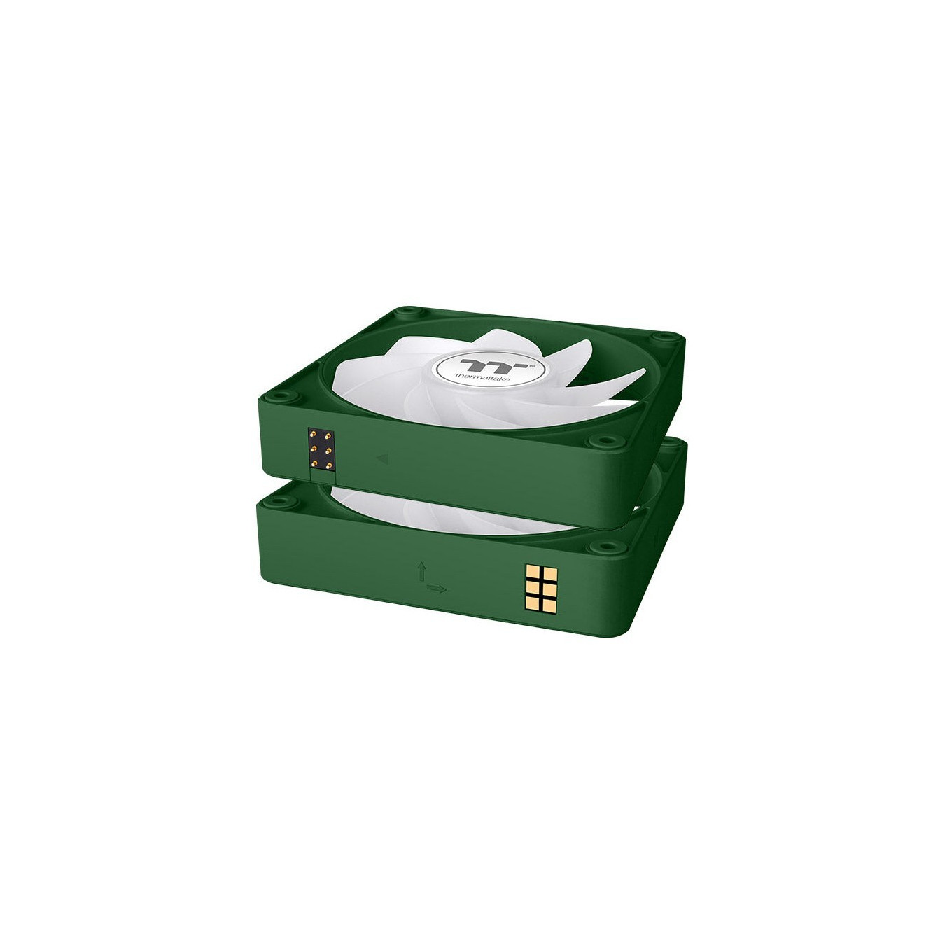 Thermaltake CT140 EX Reverse ARGB Sync - 140mm PWM Case Fans 3-Pack (Racing Green, 500-1800 RPM, 94.95 CFM)