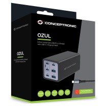 Buy CONCEPTRONIC Ladegerät 6Port GaN 4xUSB-C 2xA200WPD3.1 PPS sw in Cyprus, Nicosia, Limassol, Larnaka, Pafos