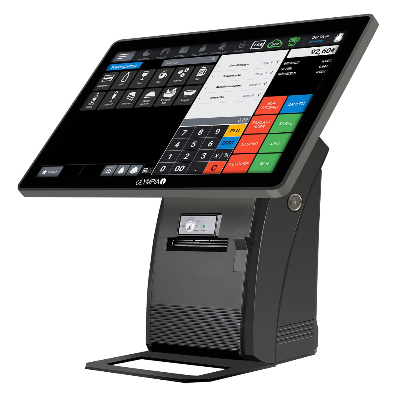 Buy Olympia Registrierkasse T215 ohne Display schwarz in Cyprus, Nicosia, Limassol, Larnaka, Pafos