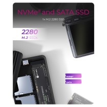 Buy ICY BOX M.2 NVMe SATA SSD Gehäuse mit Kartenleser 2x SD 4.0, Host USB 3.2 Gen 2 Type-C+A 10 Gbit s in Cyprus, Nicosia, Limas