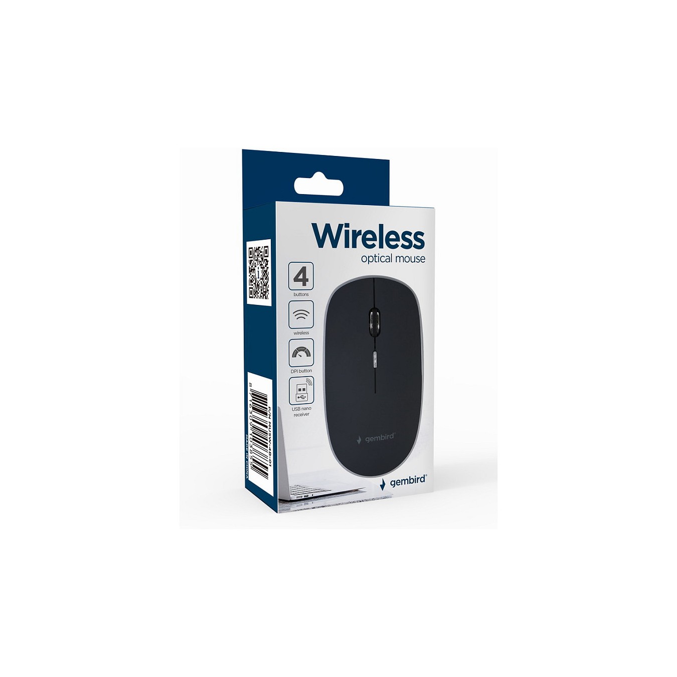 Buy gembird Maus OPT WIRELESS 4 Tasten inkl. nano USB schwarz in Cyprus, Nicosia, Limassol, Larnaka, Pafos