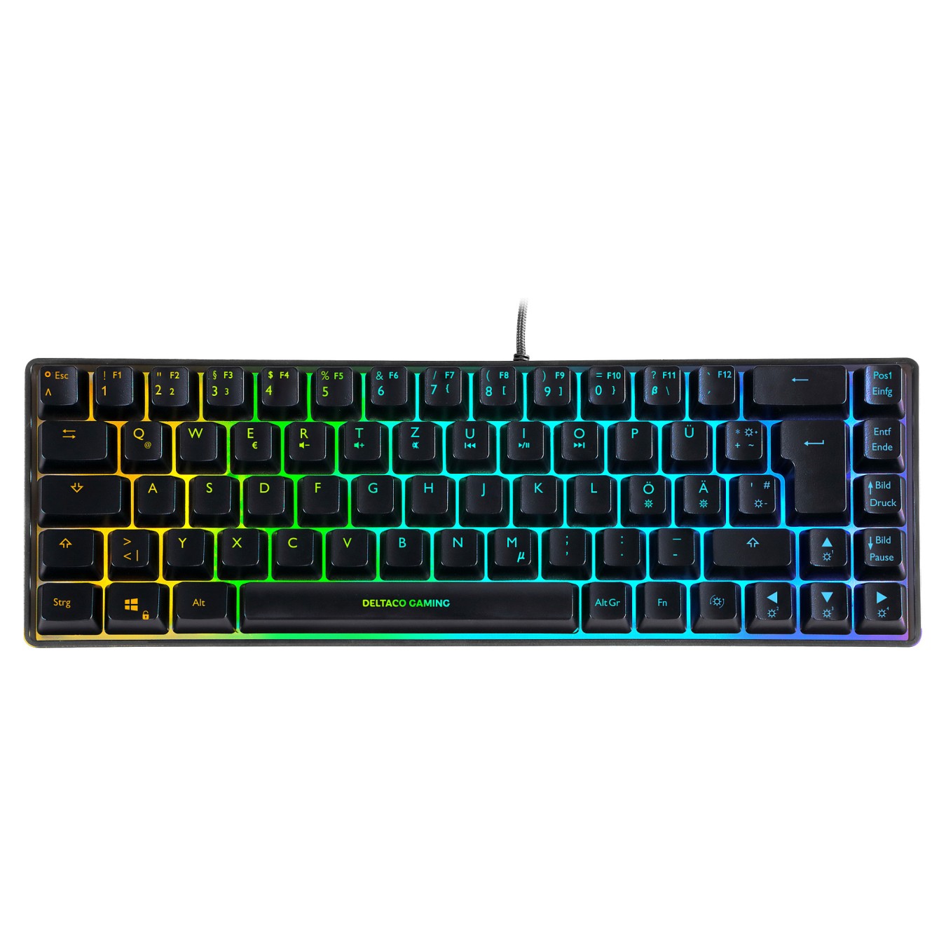 Buy Deltaco Gaming Tastatur DK240 mini 60% USB, RGB black in Cyprus, Nicosia, Limassol, Larnaka, Pafos