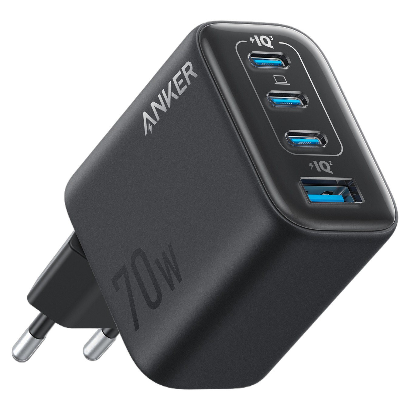 Buy ANKER Zolo Charger 70W Ladegert 3x USB-C 1x USB-A dunkelgrau in Cyprus, Nicosia, Limassol, Larnaka, Pafos