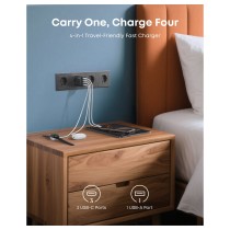 Buy ANKER Zolo Charger 70W Ladegert 3x USB-C 1x USB-A dunkelgrau in Cyprus, Nicosia, Limassol, Larnaka, Pafos