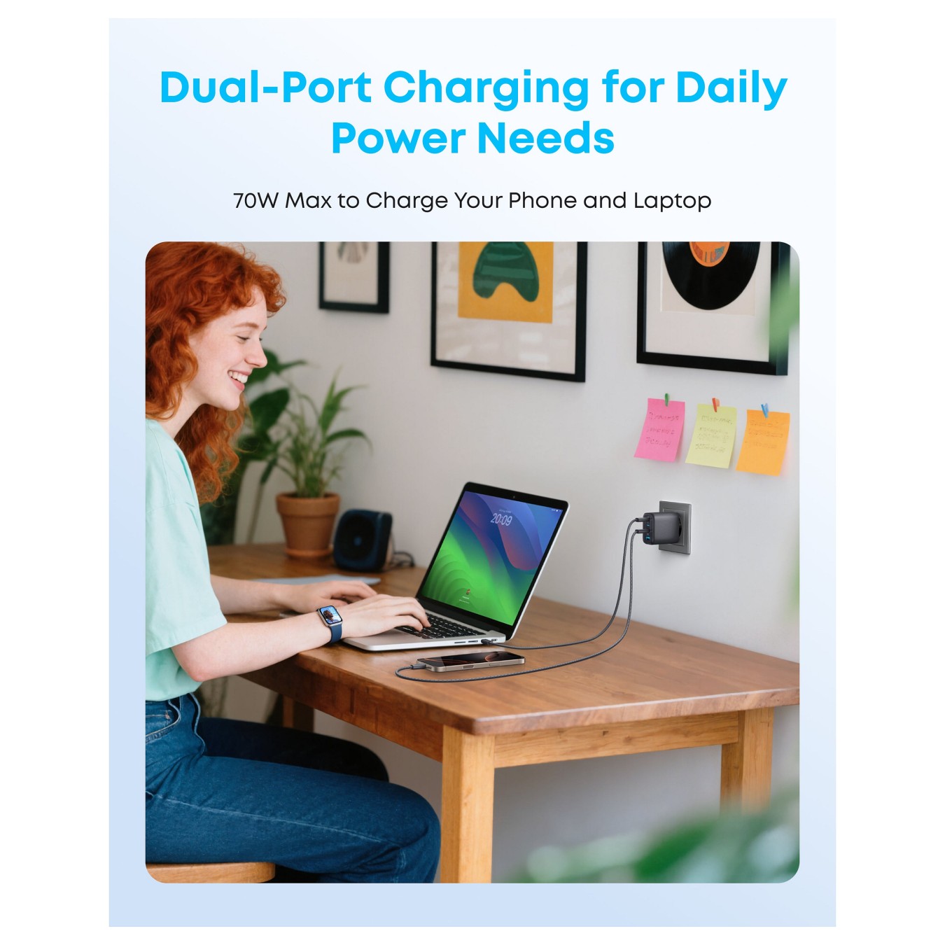 Buy ANKER Zolo Charger 70W Ladegert 3x USB-C 1x USB-A dunkelgrau in Cyprus, Nicosia, Limassol, Larnaka, Pafos