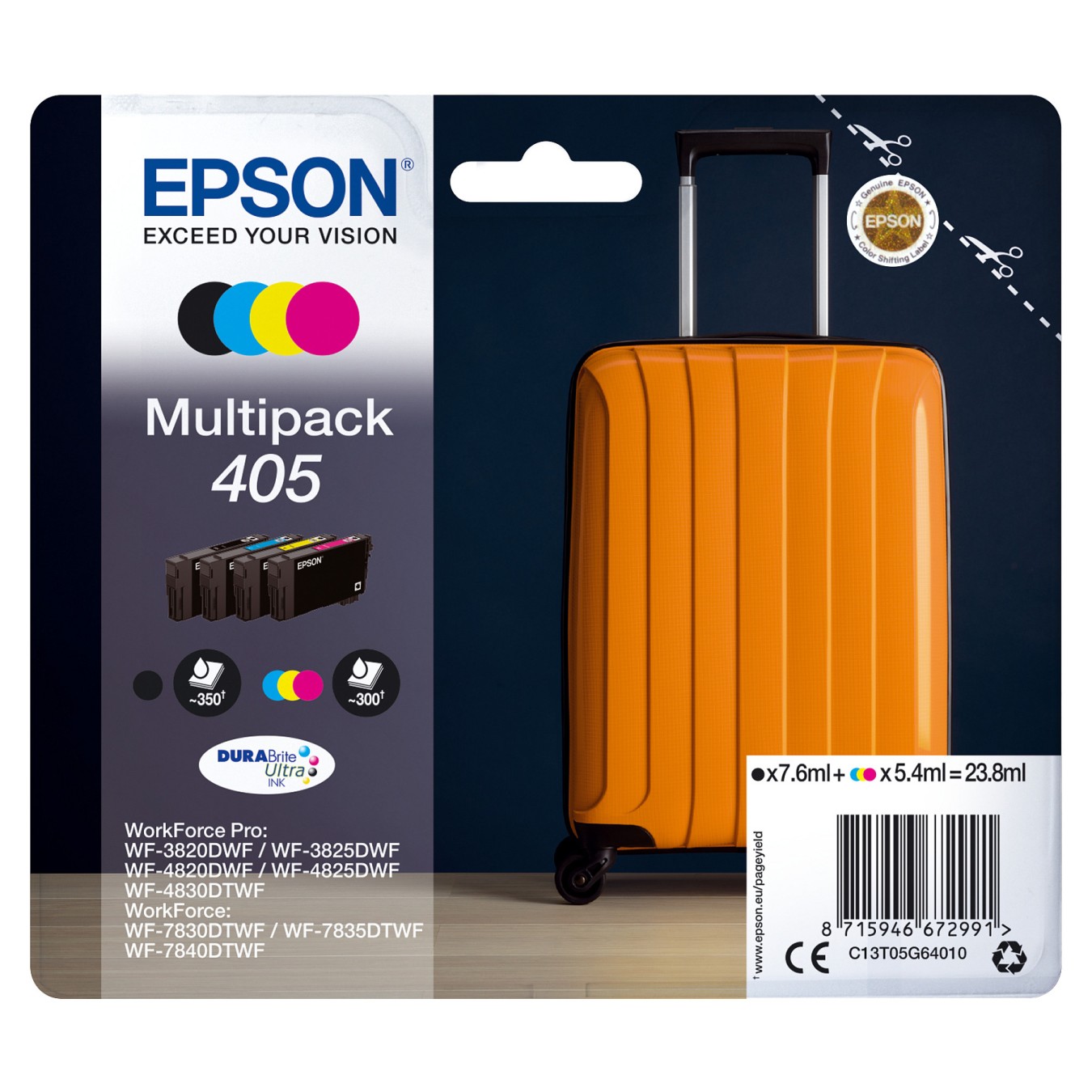 Buy EPSON 2LB Multipack 4-colours 405 DURABrite Ultra Ink w s in Cyprus, Nicosia, Limassol, Larnaka, Pafos