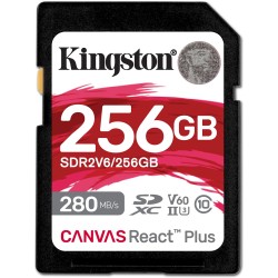 Buy Kingston Canvas React Plus SDXC UHS-II 256GB - Black - 280MB/s Read, 150MB/s... in Cyprus, Nicosia, Limassol, Larnaka, Pafos