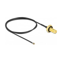 Buy DELOCK Antennenkabel SMA Buchse zum Einbau zu MHF 4L LK Stecker 1.37 50cm Gewindelnge 10mm spritzwassergeschtzt in Cyprus, N