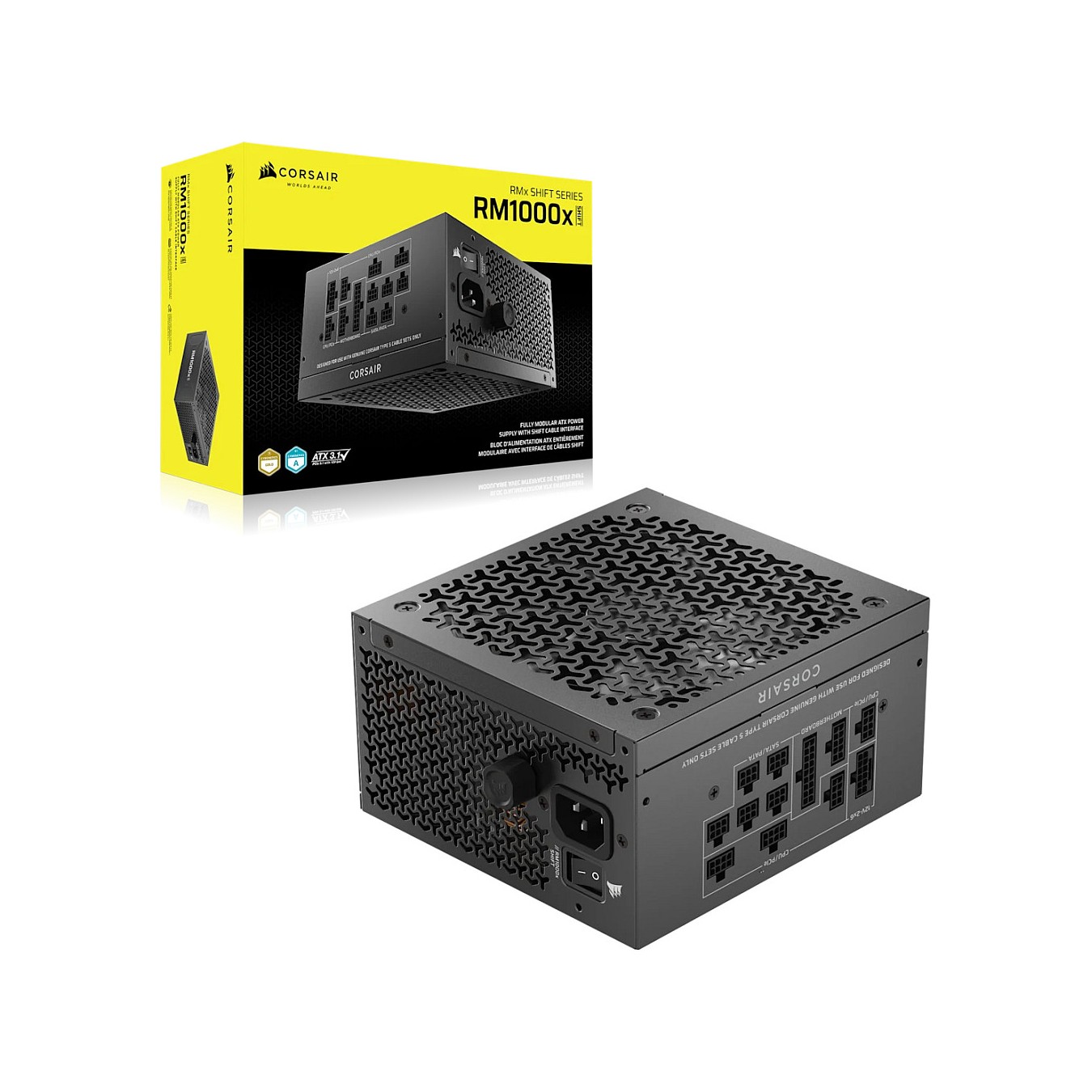 Buy 1000W Corsair RM1000X SHIFT Netzteil 80+ Gold ATX 3.1 in Cyprus, Nicosia, Limassol, Larnaka, Pafos