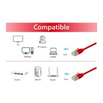 Buy Equip Patchkabel Cat6A F FTP 2xRJ45 0.50m rot Slim LSZH Polybeutel in Cyprus, Nicosia, Limassol, Larnaka, Pafos