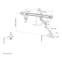Buy NEOMOUNTS NM-D775DXSILVER 81,28cm 32Zoll Desk Mount desk clamp grommet in Cyprus, Nicosia, Limassol, Larnaka, Pafos