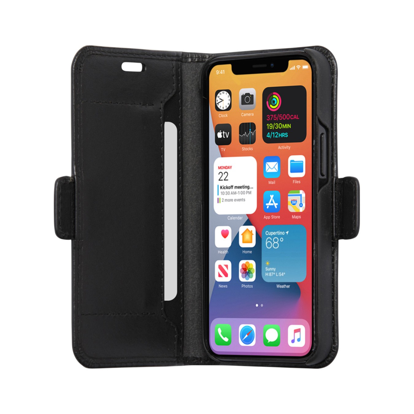 Buy dbramante1928 Copenhagen Slim - Flip-Hlle fr Mobiltelefon - genarbtes Leder - Schwarz - fr Apple iPhone 12 mini in Cyprus, N