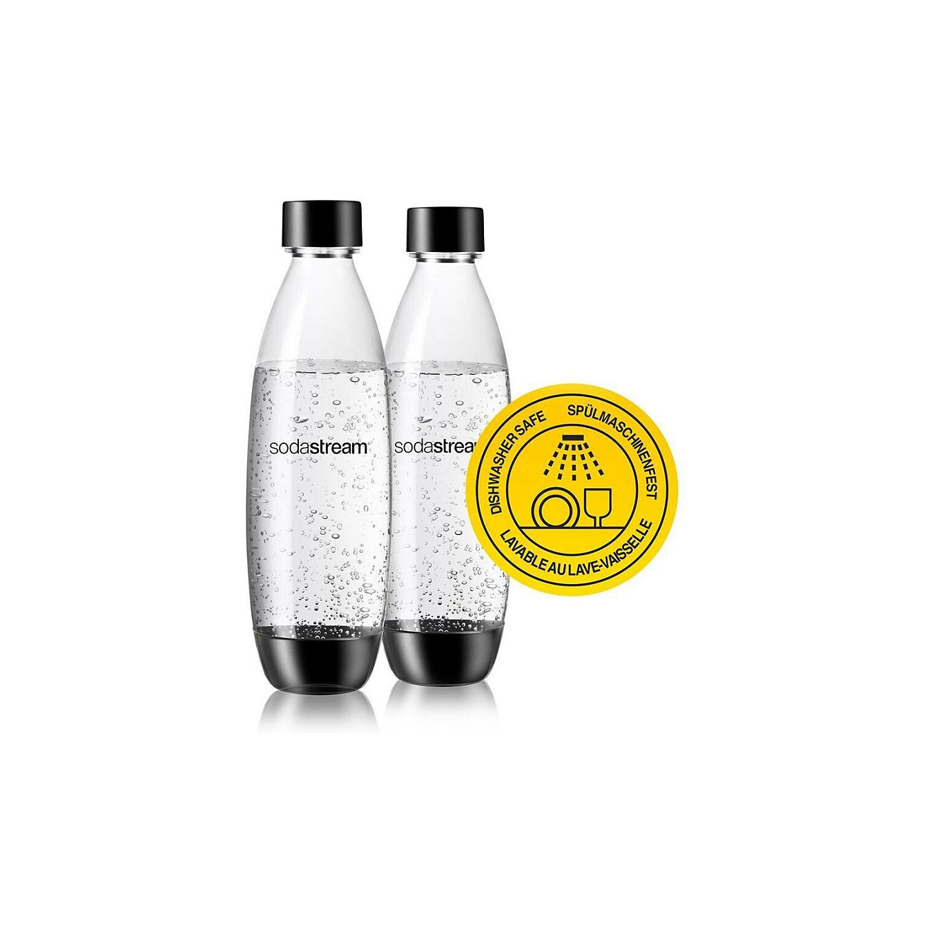 Buy SodaStream Zubehör PET Flasche DUO 2-Pack schwarz in Cyprus, Nicosia, Limassol, Larnaka, Pafos
