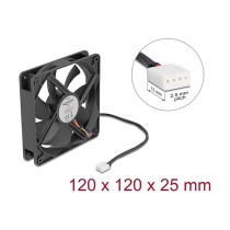 Buy Axiallüfter 24 V DC. 120 x 120 x 25 mm schwarz in Cyprus, Nicosia, Limassol, Larnaka, Pafos