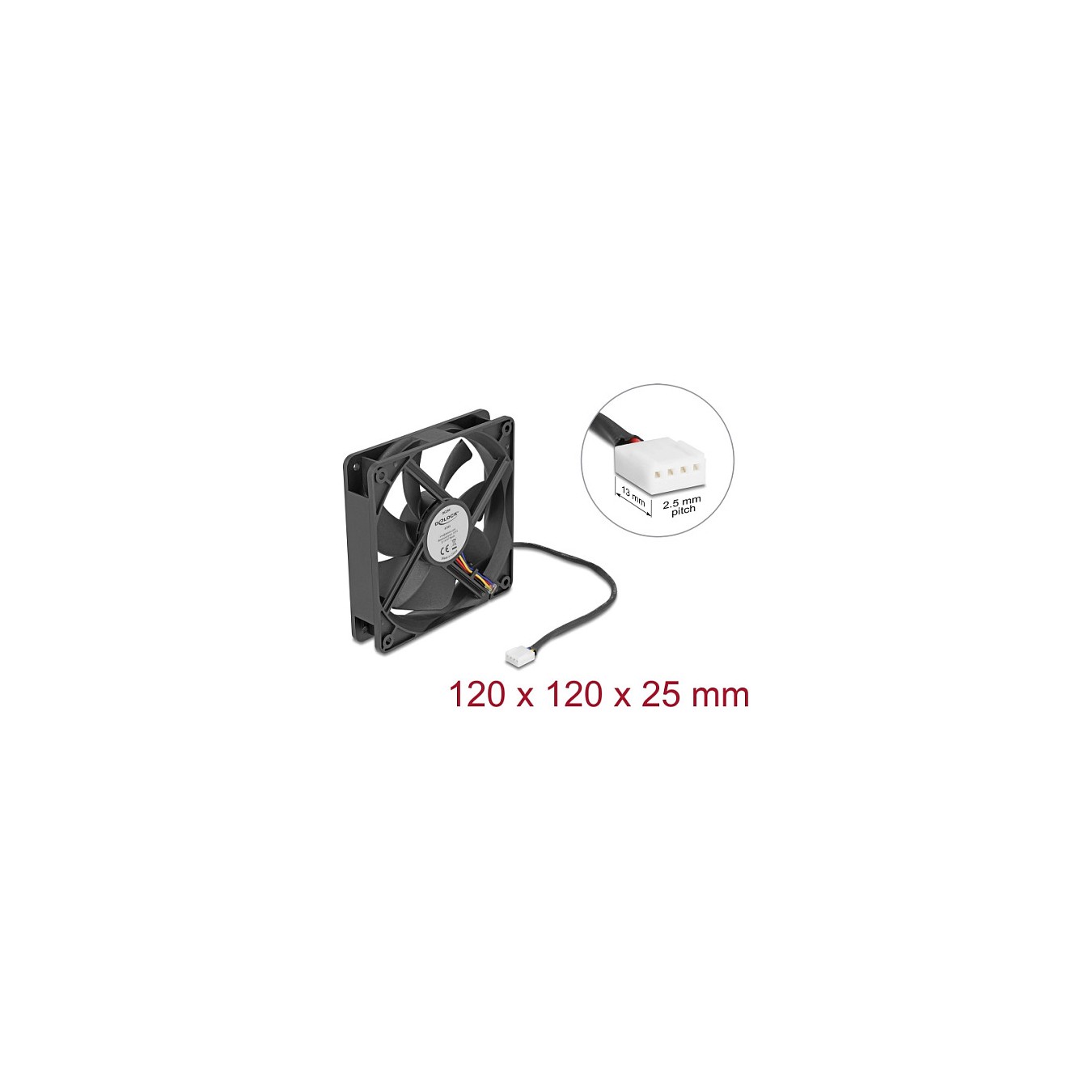 Buy Axiallüfter 24 V DC. 120 x 120 x 25 mm schwarz in Cyprus, Nicosia, Limassol, Larnaka, Pafos
