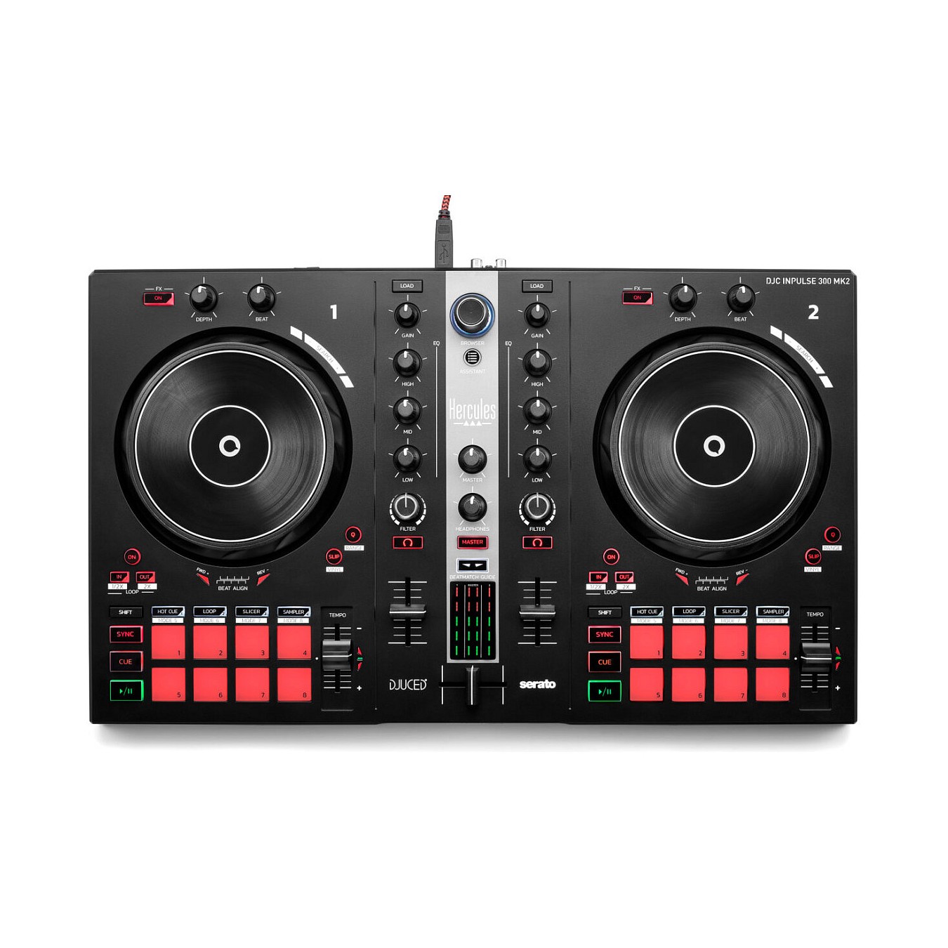 Buy Mixersteuerung Hercules DJ Control Inpulse 300MK2 retail in Cyprus, Nicosia, Limassol, Larnaka, Pafos