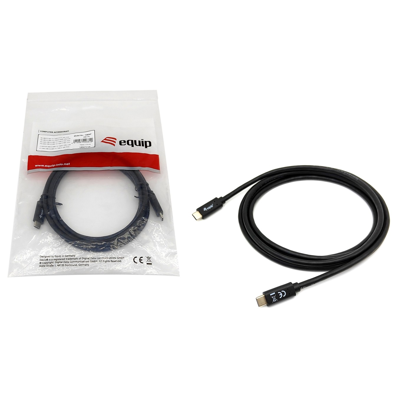 Buy Equip Kabel USB-C3.2- to C Gen1 PD60W St St 0.50m schwarz in Cyprus, Nicosia, Limassol, Larnaka, Pafos