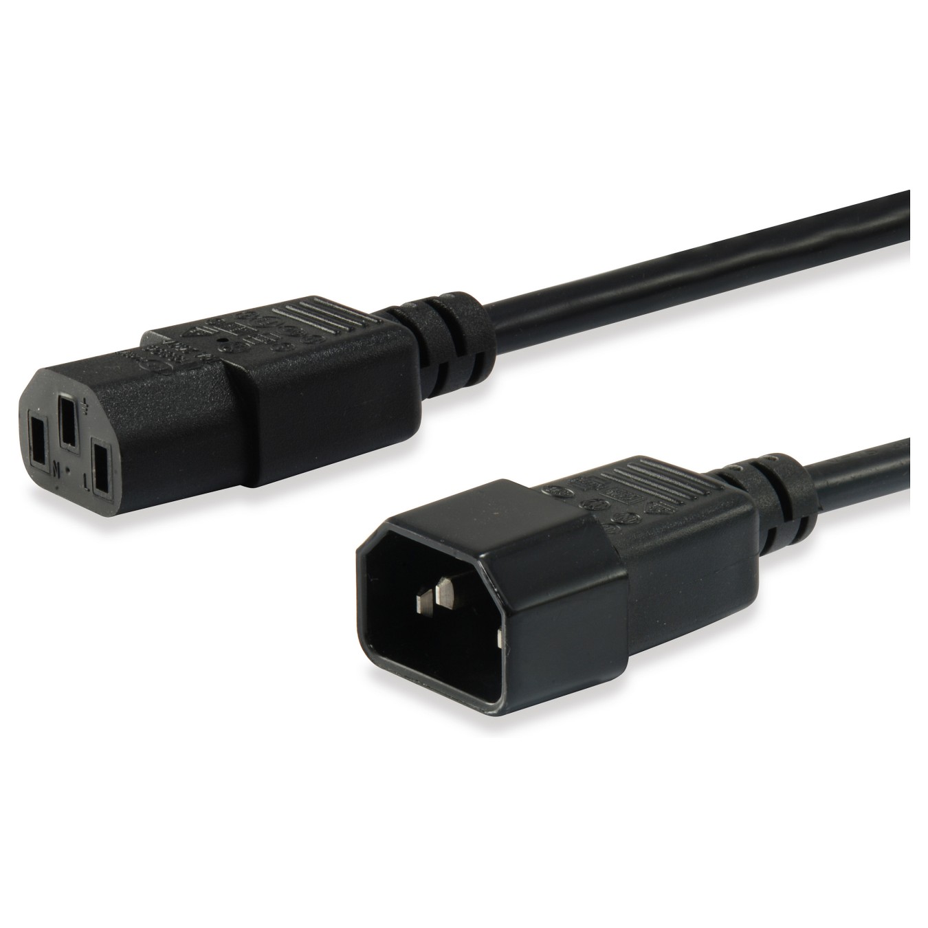 Buy Equip Kaltgeräteverl.-Kabel IEC C14 - to IEC C13 St Bu 3m sw in Cyprus, Nicosia, Limassol, Larnaka, Pafos